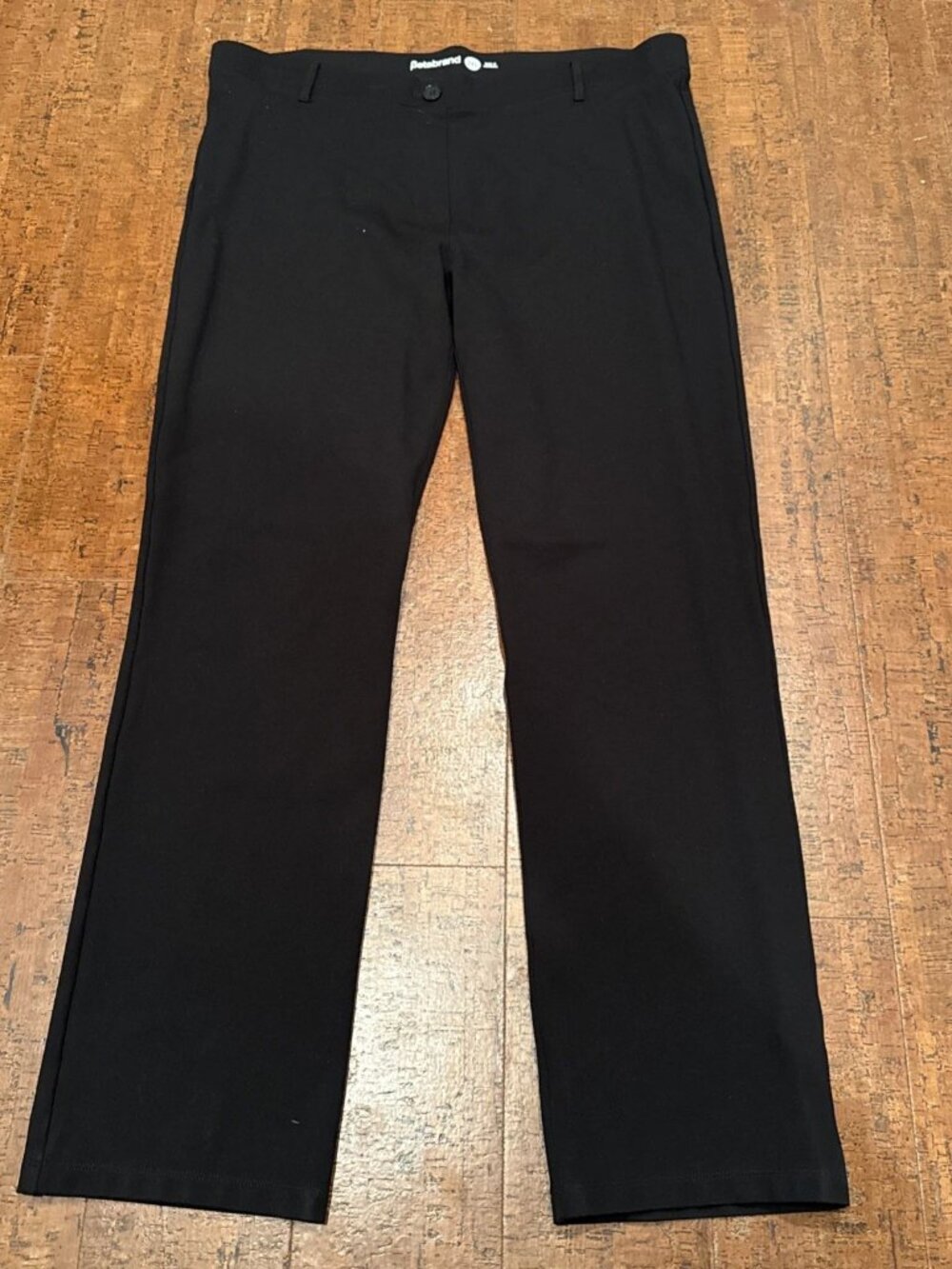 Betabrand Women’s 2XL Black Straight Leg Classic Dress Pants Yoga